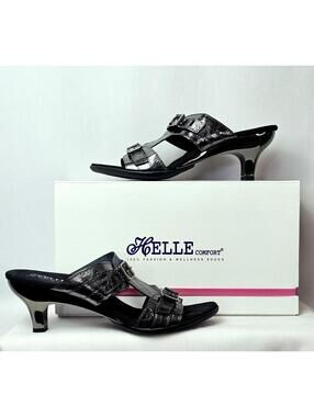 Helle Comfort Women's 14004 Anthracite Heels Size 40/9-9.5
